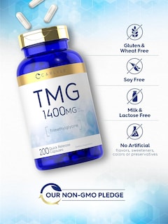 Foto 4 | Foto 4 | Suplemento Carlyle Tmg 1400 Mg | 200 Cápsulas De Trimetilglicina - Venta Internacional.