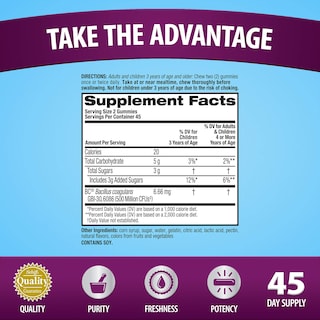 Foto 4 | Foto 4 | Suplemento Digestive Advantage Daily Probiotic de 90 Gomitas-Venta Internacional