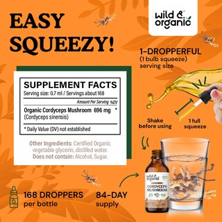 Foto 7 | Foto 7 | Suplemento Orgánico Y Salvaje Para Cordyceps Sinensis, 118 Ml, Vegano - Venta Internacional.