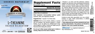 Foto 4 | Foto 4 | Suplemento Source Naturals Serene Science L-teanina 200 Mg - Venta Internacional.