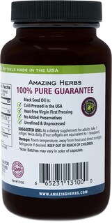 Foto 4 | Foto 4 | Suplemento Amazing Herbs, Píldoras De Aceite De Semillas Negras, 1250 Mg, 100 Cápsulas - Venta Internacional.