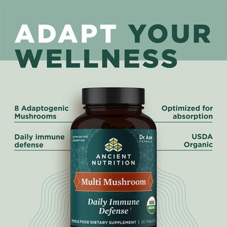 Foto 5 | Foto 5 | Suplemento Ancient Nutrition Multi Mushroom 60 Comprimidos - Venta Internacional.