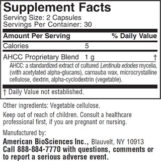 Foto 2 | Foto 2 | Suplemento American Biosciences Immpower Ahcc 500 Mg 60 Cápsulas - Venta Internacional.