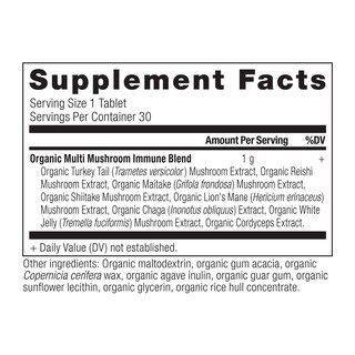 Foto 4 | Foto 4 | Suplemento Ancient Nutrition Mushroom Immune Support 30 Comprimidos - Venta Internacional.