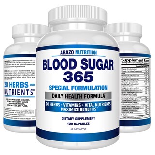 Foto 7 | Foto 7 | Suplemento Arazo Nutrition Blood Sugar 365 120 Píldoras - Venta Internacional
