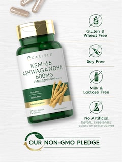 Foto 4 | Foto 4 | Suplemento Carlyle Ksm-66 De Ashwagandha En Cápsulas De 600 Mg Con Melatonina - Venta Internacional.