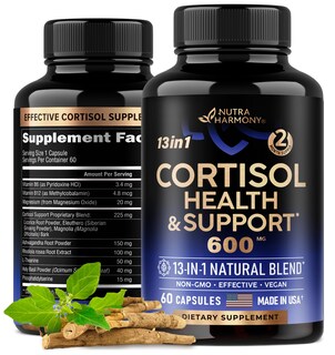 Foto 1 | Foto 1 | Suplemento Cortisol Balance de 600 mg 60 Cápsulas Suministro para 2 Meses - Venta Internacional