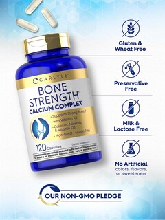 Foto 4 | Foto 4 | Suplemento Carlyle Bone Strength, 120 Cápsulas, Complejo De Calcio - Venta Internacional.