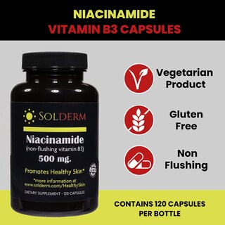 Foto 2 | Foto 2 | Suplemento Solderm Niacinamida 500 Mg De Vitamina B3 120 Cápsulas - Venta Internacional.