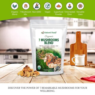Foto 3 | Foto 3 | Suplemento Z Natural Foods Organic 7 Hongos 454 G - Venta Internacional.