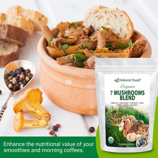 Foto 6 | Foto 6 | Suplemento Z Natural Foods Organic 7 Hongos 454 G - Venta Internacional.