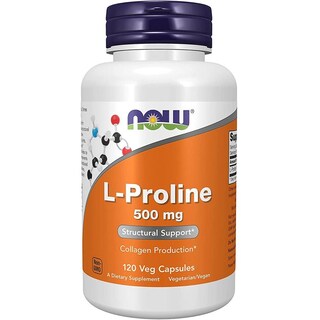 Foto 1 | Foto 1 | Aminoácidos Now L-prolina 500mg 120 Cápsulas