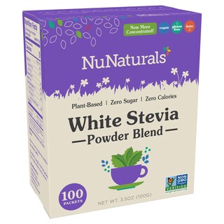 Foto 1 | Foto 1 | Edulcorante Nunaturals, Polvo De Stevia Blanca, 100 Paquetes - Venta Internacional.