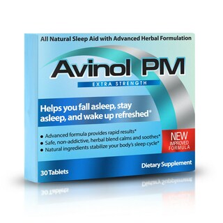Foto 1 | Foto 1 | Sleep Aid Avinol Pm Extra Strength Natural 30 Comprimidos - Venta Internacional.