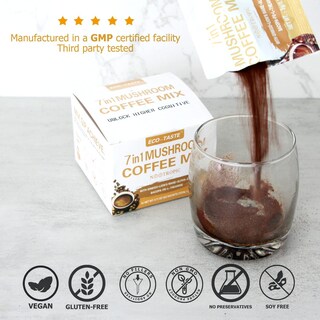 Foto 3 | Foto 3 | Coffee Mix Eco-taste Mushroom 7 En 1 Con Ginkgo Y Melena De León - Venta Internacional.