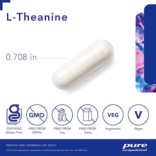 Foto 3 | Foto 3 | Suplemento De Aminoácidos Pure Encapsulations L-teanina 60 Cápsulas - Venta Internacional.