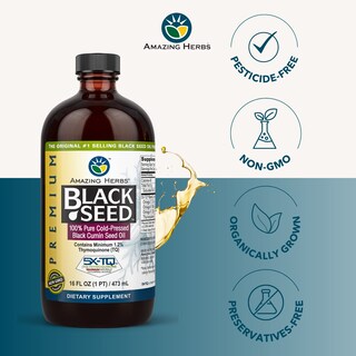 Foto 3 | Foto 3 | Aceite De Semillas Negras Amazing Herbs Premium 473 Ml (paquete De 2) - Venta Internacional.