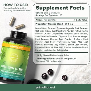 Foto 3 | Foto 3 | Limpieza Desintoxicante Para Todo El Cuerpo Primal Harvest Primal Total Cleanse - Venta Internacional.