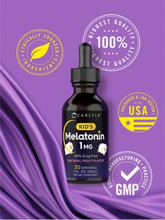 Foto 5 | Foto 5 | Suplemento Líquido De Melatonina Carlyle Kids, 30 Ml, Paquete De 2 - Venta Internacional.