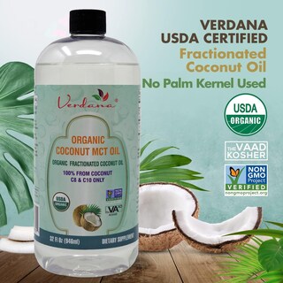 Foto 3 | Foto 3 | Aceite De Coco Mct Verdana 100% Puro Orgánico 946 Ml - Venta Internacional.