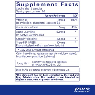 Foto 2 | Foto 2 | Suplemento Pure Encapsulations Cogniphos 120 Cápsulas - Venta Internacional.