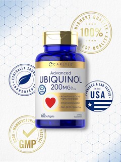 Foto 5 | Foto 5 | Suplemento Carlyle Ubiquinol 200 Mg 60 Cápsulas Blandas De Coq10 - Venta Internacional.