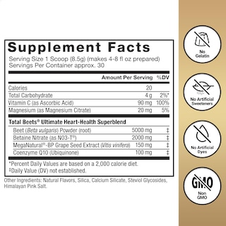 Foto 6 | Foto 6 | Suplemento Force Factor Total Beets Heart Health 30 Porciones - Venta Internacional.