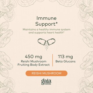 Foto 3 | Foto 3 | Suplemento Gaia Herbs Reishi Mushroom 40 Cápsulas Veganas - Venta Internacional.