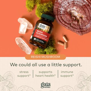 Foto 5 | Foto 5 | Suplemento Gaia Herbs Reishi Mushroom 40 Cápsulas Veganas - Venta Internacional.