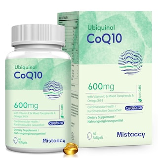 Foto 1 | Foto 1 | Complementa Mistaccy Coq10 Ubiquinol 600 Mg Con Vitamina E 60 So - Venta Internacional.