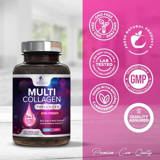 Foto 4 | Foto 4 | Píldoras De Colágeno Nature's Nutrition De Múltiples Tipos I, Ii, Iii, V - Venta Internacional.