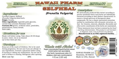 Foto 2 | Foto 2 | Suplemento Herbario Hawaii Pharm Selfheal Sin Alcohol 60 Ml - Venta Internacional.