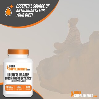 Foto 4 | Foto 4 | Suplemento Bulksupplements.com Lion's Mane Mushroom 360 Cápsulas - Venta Internacional.