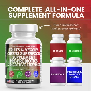 Foto 4 | Foto 4 | Supplement Clean Nutraceuticals, Frutas Y Verduras, 120 Cápsulas - Venta Internacional.
