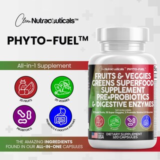 Foto 5 | Foto 5 | Supplement Clean Nutraceuticals, Frutas Y Verduras, 120 Cápsulas - Venta Internacional.