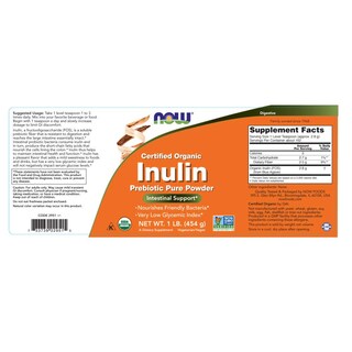 Foto 2 | Foto 2 | Polvo Puro Prebiótico De Inulina Supplement Now Foods, 454 G - Venta Internacional.