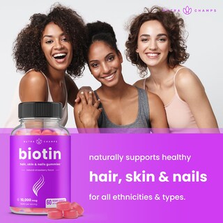 Foto 4 | Foto 4 | Gomitas Nutrachamps Biotina 10000 Mcg De Alta Potencia 5000 Mcg X30 - Venta Internacional.