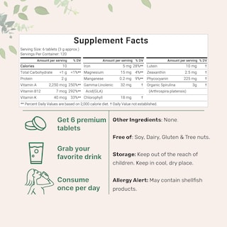 Foto 3 | Foto 3 | Suplemento De Microingredientes: Espirulina Orgánica, 3000 Mg, 720 Tabletas - Venta Internacional.