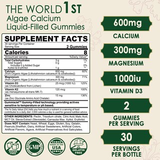 Foto 2 | Foto 2 | Suplemento De Calcio Lilicare A Base De Plantas 600 Mg Con Vitamina D3 K2 - Venta Internacional.