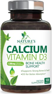 Foto 1 | Foto 1 | Suplemento De Calcio Nature's Nutrition 1200 Mg + Vitamina D3 - Venta Internacional.