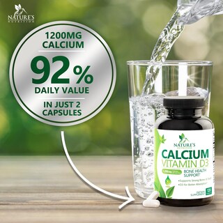 Foto 5 | Foto 5 | Suplemento De Calcio Nature's Nutrition 1200 Mg + Vitamina D3 - Venta Internacional.