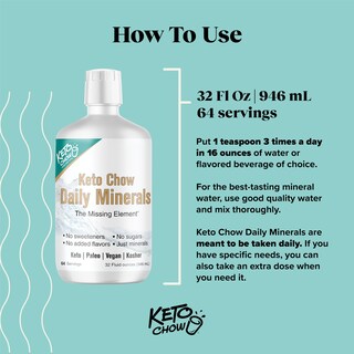 Foto 4 | Foto 4 | Equilibrio Electrolítico Diario Mineral Drops Keto Chow 946 Ml - Venta Internacional.