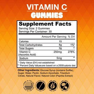 Foto 2 | Foto 2 | Gomitas De Vitamina C New Age Naranja Vegetarianas 250 Mg (120) - Venta Internacional.
