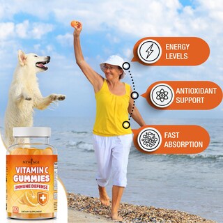 Foto 4 | Foto 4 | Gomitas De Vitamina C New Age Naranja Vegetarianas 250 Mg (120) - Venta Internacional.