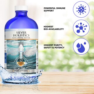 Foto 3 | Foto 3 | Botella De Vidrio Coloidal Liquid Silver Holistics De 473 Ml - Venta Internacional.
