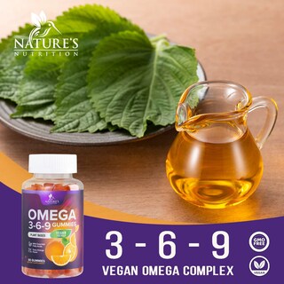 Foto 5 | Foto 5 | Suplemento Nature's Nutrition Omega 3 6 9 Gomitas Veganas 60 - Venta Internacional.