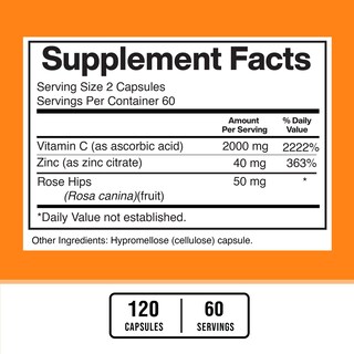 Foto 3 | Foto 3 | Suplemento American Standard Supplements De Vitamina C 2000 Mg - Venta Internacional.