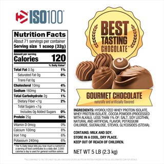 Foto 2 | Foto 2 | Proteína Hidrolizada Dymatize Iso 100 5lbs