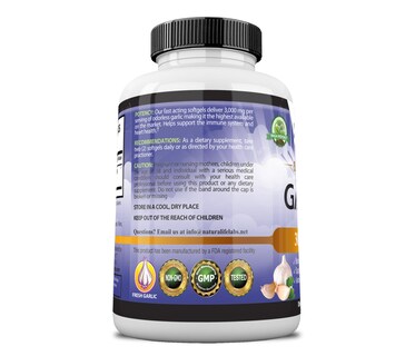 Foto 6 | Foto 6 | Suplemento Naturalife Labs De Ajo Puro Sin Olor, 3000 Mg, 150 Cápsulas Blandas - Venta Internacional.
