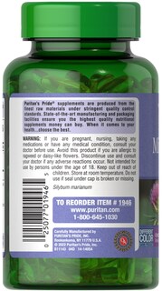 Foto 2 | Foto 2 | Suplemento Puritan's Pride Milk Thistle 180 Cápsulas X 2 - Venta Internacional.
